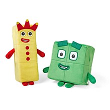 hand2mind Numberblocks Three and Four Playful Pals, Yellow/Green (94555)