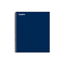 Staples® Premium 3-Subject Subject Notebooks, 8.5 x 11, College Ruled, 150 Sheets, Blue (TR58360M-