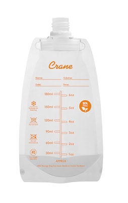 Crane Breast Milk Storage Bag, 6 oz. (HS-1956)