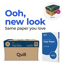 Quill Brand® 8.5 x 14 Copy Paper, 20 lbs., 92 Brightness, 500 Sheets/Ream, 10 Reams/Carton (720223