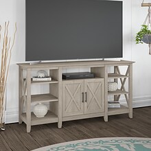 Bush Furniture Key West Console TV Stand, Screens up to 70, Washed Gray (KWV160WG-03)