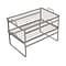 Honey-Can-Do Metal 2-Shelf Cabinet Helper, Gray (KCH-09423)