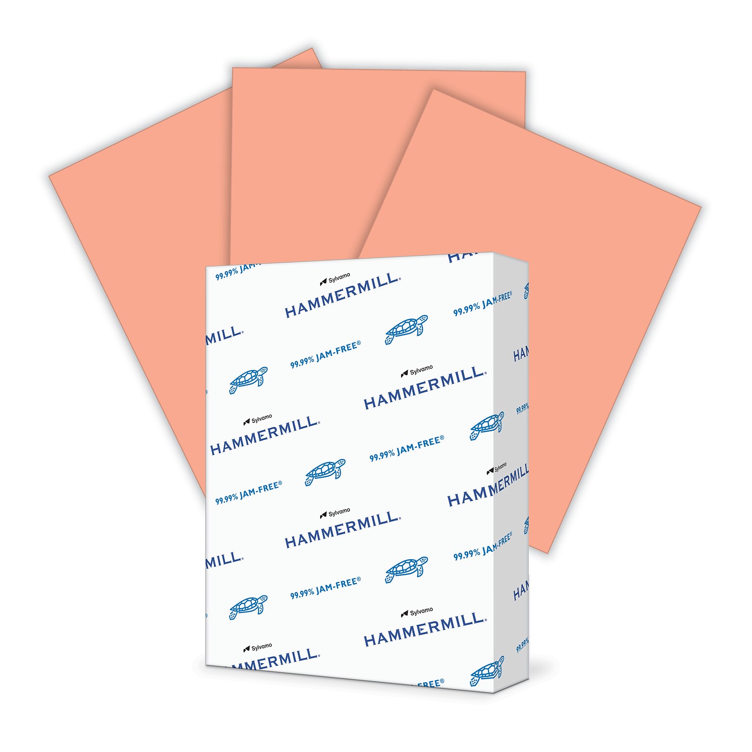 Hammermill Colors Multipurpose Paper, 20 lbs., 8.5 x 11, Salmon, 500 Sheets/Pack (103119)