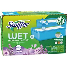 Swiffer Sweeper TRAP + LOCK Wet  Mop Cloth, Lavender, 38/Pack (00743)