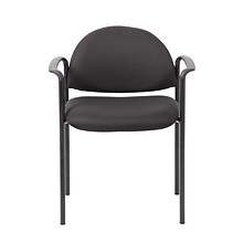 Boss® Black Fabric Stacking Chairs