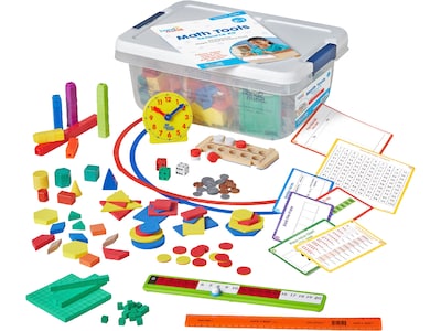 hand2mind Math Tools Resource Kit for Grades K-1, Manipulative, Assorted Colors (95875)