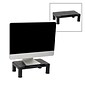 Mind Reader Adjustable Monitor Stand, Black, 2/Pack (2SMPLMON-BLK)
