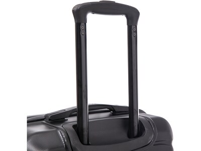 DUKAP Sense 3-Piece Hardside Spinner Luggage Set, Black (DKSENSML-BLK)
