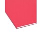 Smead FasTab Hanging File Folders, 1/3-Cut Tab, Letter Size, Red, 20/Box (64096)