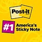 Post-it Notes, 3" x 3", Canary Collection, 90 Sheet/Pad, 24 Pads/Pack (65424CP)