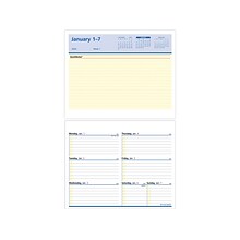 2024 AT-A-GLANCE QuickNotes Flip-A-Week 5.5 x 7 Weekly Calendar Refill, Multicolor (SW706-50-24)