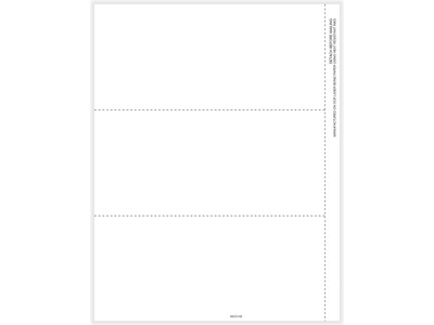 ComplyRight® 1099-NEC Blank Tax Form, 3-Up, Copy B and Backer with Stub, Pack of 100
