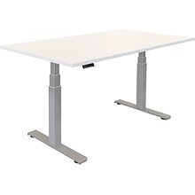 Fellowes Cambio 48W Electric Adjustable Standing Desk, White (9788002WHT)
