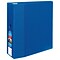 Avery Heavy Duty 5 3-Ring Non-View Binders with Thumb Notch, One Touch EZD Ring, Blue (79-886)