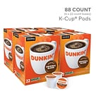 Dunkin Original Blend Coffee Keurig® K-Cup® Pods, Medium Roast, 88/Carton (400845)