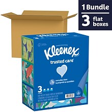 Kleenex Standard Facial Tissue, 2-Ply, 160 Sheets/Box, 3 Boxes/Pack (54303)