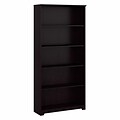 Bush Furniture Cabot 66H 5-Shelf Bookcase with Adjustable Shelves, Espresso Oak (WC31866)