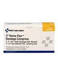 First Aid Only Compress Bandage, Off Center, 3, 2/box (AN266)