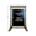 Excello Global Products Swinging Chalkboard Sidewalk Sign, Wood, 40 x 28 (EGP-HD-0090-OS)
