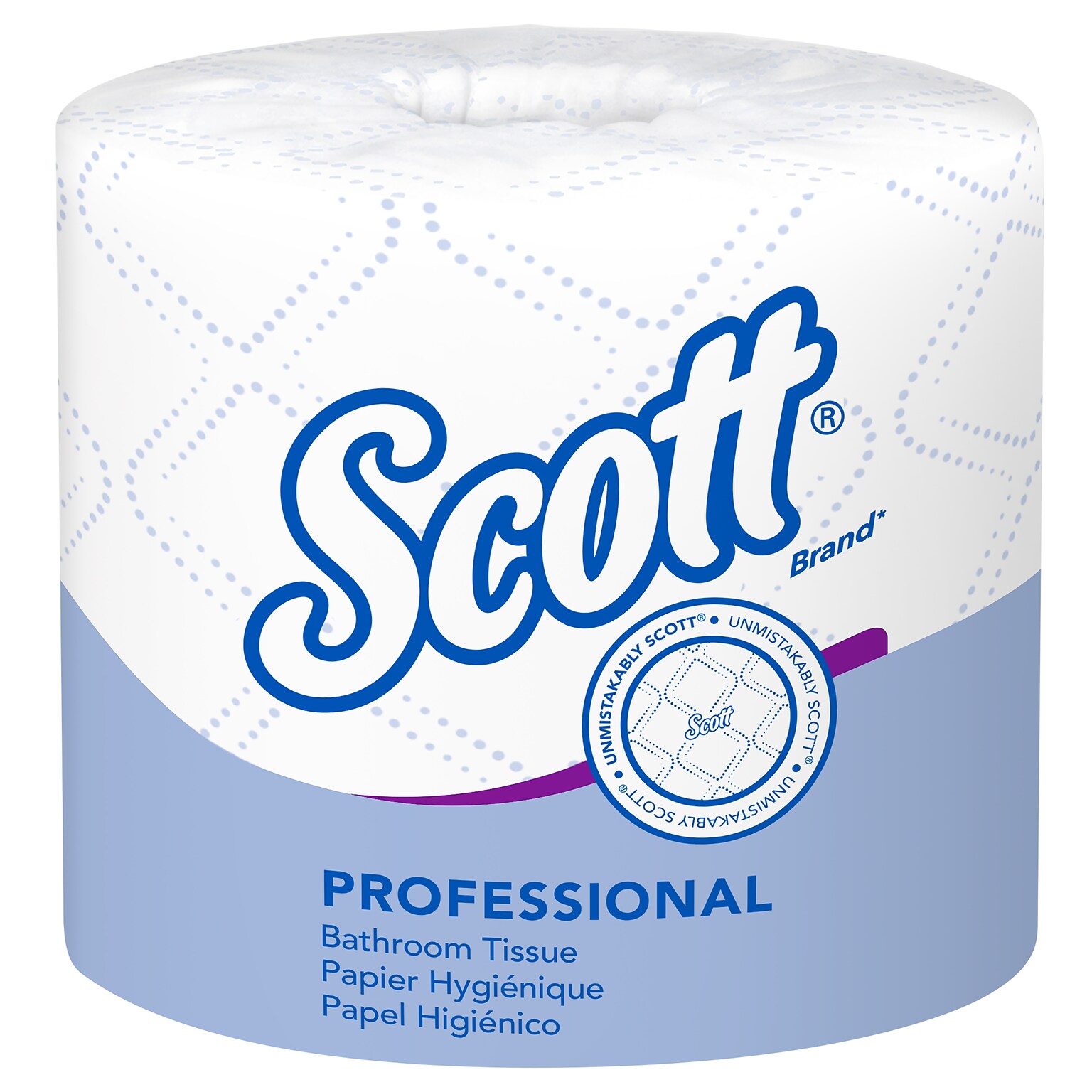 Scott Professional Recycled Toilet Paper, 2-ply, White, 550 Sheets/Roll, 80 Rolls/Case (04460)