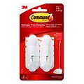 Command™ Medium Wire Hooks, White, 2/Pack (17068)