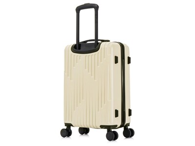 InUSA Drip 22.44" Hardside Carry-On Suitcase, 4-Wheeled Spinner, Sand (IUDRI00S-SAN)