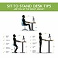 Bush Business Furniture Move 40 Series 60"W Electric Height Adjustable Standing Desk, Black Walnut/Cool Gray (M4S6030BWSK)