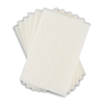 Coastwide Professional™ Light Duty Scouring Pad, White, 60/Pack (CW56788)