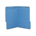 Staples® Reinforced Classification Folder, 2 Expansion, Legal Size, Blue, 50/Box (ST18687-CC)