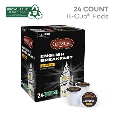 Celestial Seasonings Breakfast Blend Black Tea, Keurig® K-Cup® Pods, 24/Box (14731)