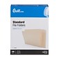 Quill Brand® File Folders, Straight Cut, Letter Size, Manila, 100/Box (740133)