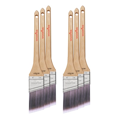 Wooster Brush ULTRA/PRO Firm 1.5 Nylon/Polyester Thin Angle Brush, 6/Box (0041810014)