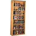 Martin Furniture Oak Contemporary Office Grouping; 84H Open Bookcase