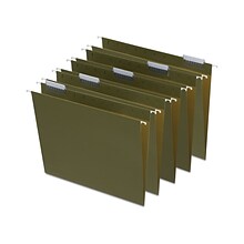 Quill Brand® Box Bottom Hanging File Folders, 3 Expansion, Letter Size, Dark Green, 25/Box (730052)