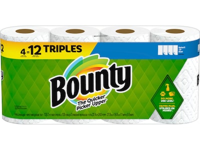 Bounty Select-A-Size Paper Towels Paper Towels, 2-Ply, 135 Sheets/Roll, 4 Rolls/Pack (06134)