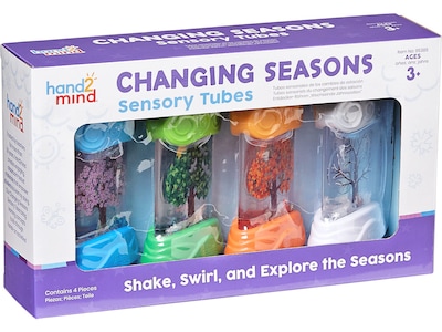 hand2mind Changing Seasons Sensory Tubes, Assorted Colors, 4/Set (95385)