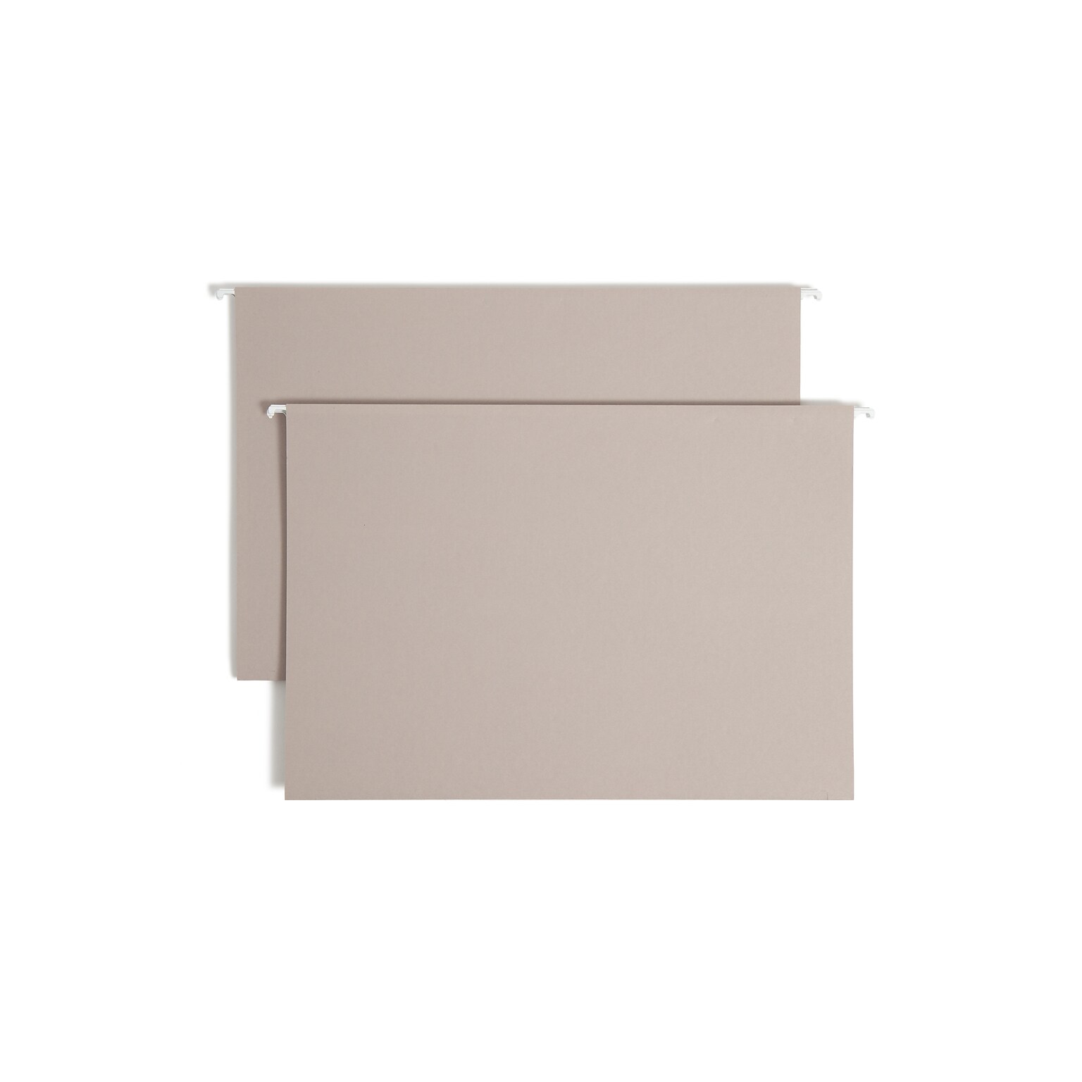 Smead Heavy Duty TUFF Hanging File Folders with Easy Slide™ Tab, 1/3 Cut, Legal Size, Steel Gray, 18/Box (64340)