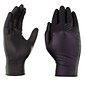 X3 Powder-Free Nitrile Gloves, Latex Free, Small, Black, 100/Box (BX342100)