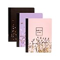 Pukka Pad Rochelle & Jess Composition Notebooks, 7.5 x 9.75, College Ruled, 70 Sheets, Assorted Co