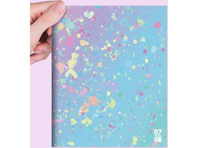 2024-2025 TF Publishing Paint Spatter 6.5" x 8" Academic Monthly Planner, Paperboard Cover, Multicolor (AY25-4210)