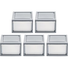 Iris Mini Storage Drawer, Gray/Translucent White, 5/Pack (500160)