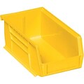 B O X Packaging Stackable Parts Bin Box; 3Hx7-1/2Wx4D, Yellow