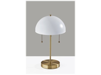 Adesso Bowie Incandescent Table Lamp, Antique Brass/Metal (5132-02)