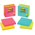 Post-it® Dispenser Pop-up Notes, 3 in x 3 in, Assorted Colors, 4 Pads/Pack