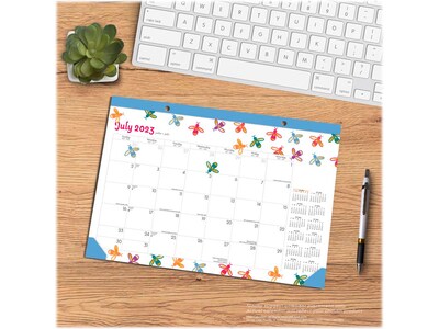 2023-2024 BrownTrout Busy Bees 14" x 10" Academic & Calendar Monthly Desk Pad Calendar (9781975472115)