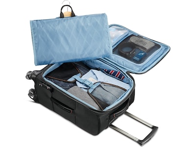Samsonite 22.4 Carry-On Suitcase, 4-Wheeled Spinner, TSA Checkpoint Friendly, Black (127373-1041)