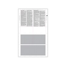 ComplyRight 2023 W-2 Pressure Seal Tax Form, 4-Up, Copy B, C, 2, or Extra Copy, 500/Pack (PS1287)