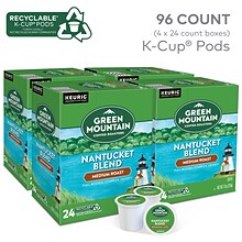 Green Mountain Nantucket Blend Coffee Keurig® K-Cup® Pods, Medium Roast, 96/Carton (6663)