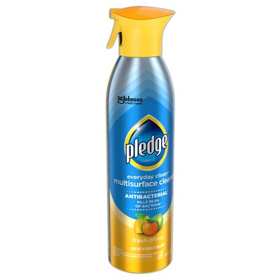 Pledge Clean-It Antibacterial All-Purpose Cleaners, Fresh Citrus Scent, 9.7 oz., 6/Carton (336276CT)