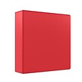 Staples® Standard 3 3 Ring Non View Binder, Red (26589)